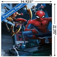 Comics - Spider-Man-Spider ratnici zidni poster s gumbima, 14.725 22.375