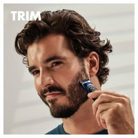 Muški precizni trimer za bradu, britva i rubni stroj za brijanje, u plavoj boji