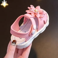 Sandale za djevojčice s otvorenim prstima s mašnom; princezine sandale s mekim potplatom; cool sandale za djecu