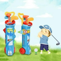 Dječji set za golf Dječji plastični set za golf kolica za igračke torba za loptice vrtna igra na otvorenom