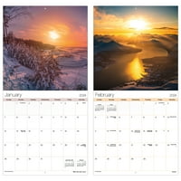 Trendovi međunarodnih zalazaka sunca zidni kalendar i gumbi
