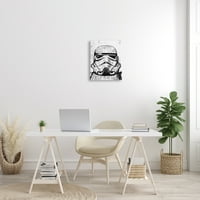 Kolekcija kućnog dekora: crno-bijeli drvorez Ratovi zvijezda Stormtrooper, rastegnuto platno, zidna umjetnost,