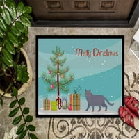 Britanska kratkodlaka mačka Sretan Božićni tepih za vrata