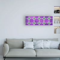 Zaštitni znak likovna umjetnost 'Viva Mexico Wall of Purple Mozaics' platno umjetnost Philippea Hugonnard