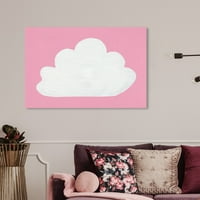 Wynwood Studio 'Cloud' Priroda i pejzažni zidni umjetnički platno ispis - ružičasto, bijelo, 36 24