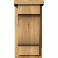 8 W 8 d 16 h Newport grubi pilani Corbel W natplate, zapadnjački crveni cedar