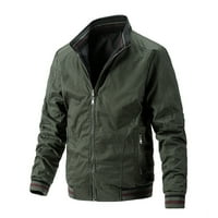 Muška Plus size jakna u rasponu od 3 inča Ležerne lagane jakne s otvorenim prednjim dijelom u nježno zelenoj boji