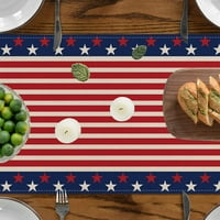 NewHomestyle 4. srpnja Dan neovisnosti stol trkač za večeru za odmor, vjenčanje, događaji, kuhinjski dekor Patriotska