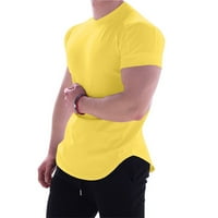 Haljine košulje za muškarce u fitnesu s kratkim rukavima kratkim rukavima brza suha majica za trening odjeća
