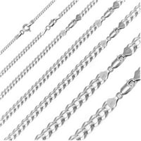 Ogrlica za muškarce, žene, djecu, Kubanski lanac od srebra u Miamiju, Plata