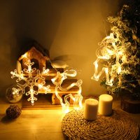 Pribor za zabavu blagdanska zabava na otvorenom Božićni dekor božićno LED svjetlo vilinska svjetla LED zvona sobova