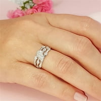 Baocc pribor cirkon ženski nakit zaručnički prsten umetnuti ženski prsten modni prsten prstenovi prstenovi b