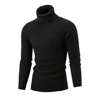 Muški jesen / zima casual jednobojni puloveri s dugim rukavima, džemperi, vrhovi, muške košulje jarkih boja, majice