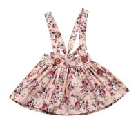 Suknja za djevojčice, Odjeća Bez rukava s cvjetnim printom, suknja s naramenicama