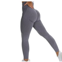 Ženske jogging hlače s visokim strukom za kontrolu trbuha, joga hlače, tajice za trčanje u teretani, tamnoplave