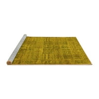 Tradicionalni perzijski tepisi u žutoj boji koji se mogu prati u perilici za unutarnje prostore od 5 četvornih