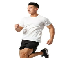 Muški atletski majica vrhovi dišu udobnost meka majica s kratkim rukavima aktivni sportski sport trčanje majice