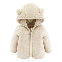 Dodatni / jesenski / zimski topli kaput s dugim rukavima za dječake, zimski kaput s kapuljačom za dječake, kaki,