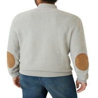 Kragovi muški pamučni gumb za uvijanje mockneck veličine džempera do 4xb