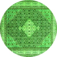 Ahgly Company zatvoreni okrugli perzijski zeleni prostirke, 5 'krug