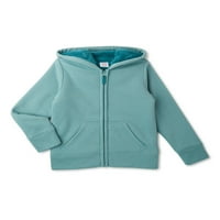 Wonder Nation Girls Sherpa obložio je puni zip hoodie, veličine 4- & Plus