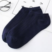 Yuehao dodaci unise solidne boje modne skejtbord čarape udobne čarape čarape crne