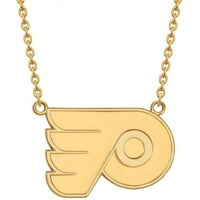 Logoart Karat žuto zlato NHL Philadelphia Flyers veliki privjesak s ogrlicom