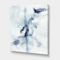 Designart 'Sažetak oblaka tamnoplave boje IV' Moderno platno zidne umjetničke print