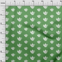 Jednobojni Pamuk Poplin Keper Zelena Tkanina materijal za haljinu za čajnik tiskana tkanina široka dvorište-3k