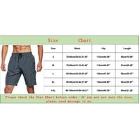 Kratke hlače muške sportske kratke hlače prugaste hlače za trčanje ljetne hlače za vježbanje s džepovima elastični