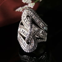 Spektakularni prsten od baguettea i kubičnog cirkonija iz ženske kolekcije