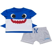 Oprema / Komplet odjeće za dječake u obliku majice i kratkih hlača od novorođenčeta do malog djeteta
