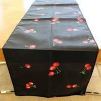 Pamučni tablicu za ispis trkač voće trešnje šire crno