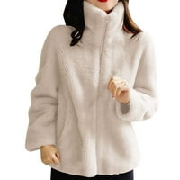 Jakne a-list, Ženski kaput, pulover, tunika, kaput s okruglim vratom s dugim rukavima, Zimska topla gornja odjeća,