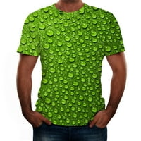 Paptzroi muški ljetni 3d tiskana gornja košulja kratki rukavi modna udobnost bluza gornji gornji dio solidne boje