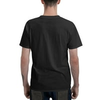 Majica za odrasle veličine plus veličine, Muška Osnovna Majica kratkih rukava, Crna srednje veličine