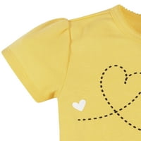 Gerber Baby & Toddler Girl majice, Skort & hlača odjeća, 4-komad