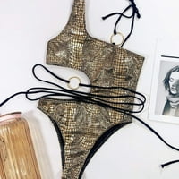 Ženski kupaći kostimi seksi bikini zavoj dvodijelni kupaći kostim set odjeće za plažu Ženski kupaći kostim