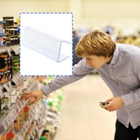 Očisti isječak na držačima oznaka Plastični čist držač naljepnice za supermarket