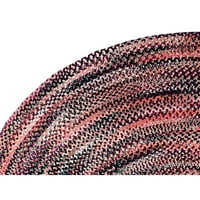 Najbolji trendovi Ombre Chenille reverzibilni pamuk 48 osmerokutni pleteni tepih za sve uzraste-Crna