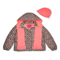 Pink Platinum Girls Cheetah-Print kaput s poklonom s kupnjom, veličine 4-16