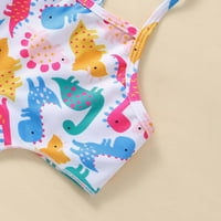 Djevojčice s kupaćim kostimom bikini set ljetni kostim mališani za bebe djevojčice ljetni kupaći kostim bez rukava