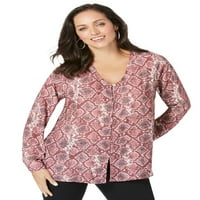 Jessica London Women's Plus size V-izreza