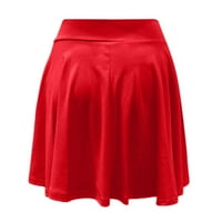 Suknje za žene modno modno visokog struka STRUČNA MINI PENCIL suknja tanka kratka suknja crvena + xxl
