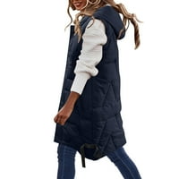 Ženski zimski kaputi, Ženski dugi kardigan kaput s lepršavim prednjim reverom, topla zimska gornja odjeća, jakne