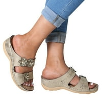 Otvorene cipele klinovi debele udobne papuče za žene sandale Donje ženske papuče