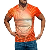 Muške sportske majice kratki rukavi 3D tunel tiskanje v vrat ljetna majica labava redovna velika i visoka grafička