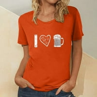 Grafičke majice za žene - Ženske košulje Oktoberfest Košulje Ljetna bluza bluza s bluzom ženske majice vrhovi