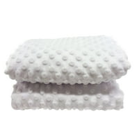 Shason Textile Soft Lifle Dot Fleece, bijela
