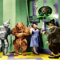 Rae Bolger, Judi Garland, Jack Hailee i Bert Lahr u plakatu u boji Čarobnjak iz Oza